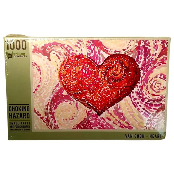 Van Gogh Heart 1000 Piece Puzzle By Brilliant Products Family Entertainment - Picture 1 of 6